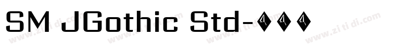 SM JGothic Std字体转换